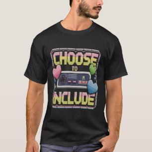 Camiseta Inclusión de jugador de arte retro-Pixel- Elegir i