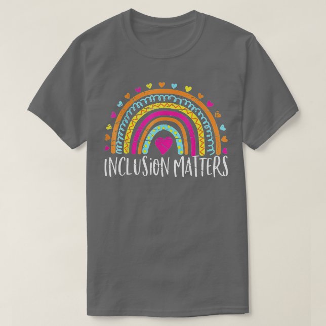 Camiseta Inclusión Importa Educación Especial Autism Awaren (Diseño del anverso)