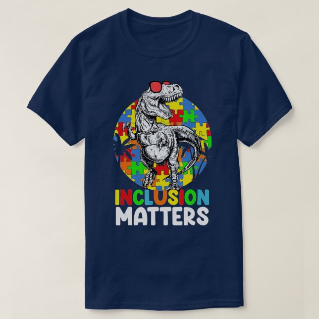 Camiseta Inclusión Importa Educación Especial Autism Awaren (Diseño del anverso)