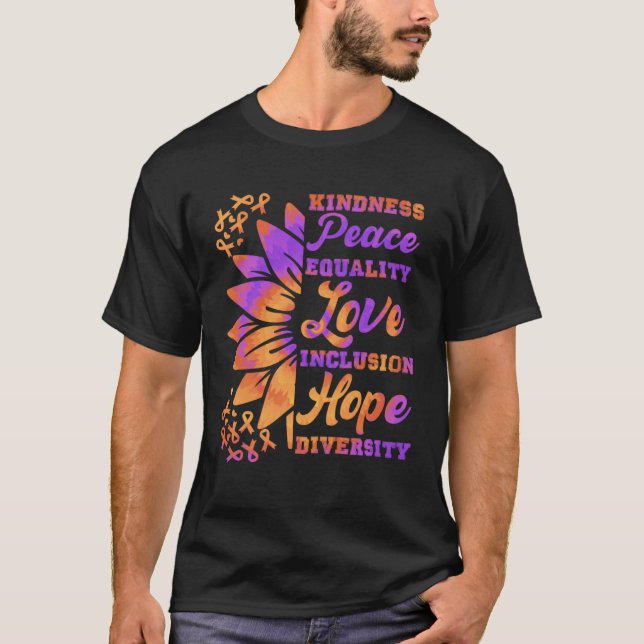 Camiseta Inclusion Kindness Peace Hope Diversity Solidarity (Anverso)