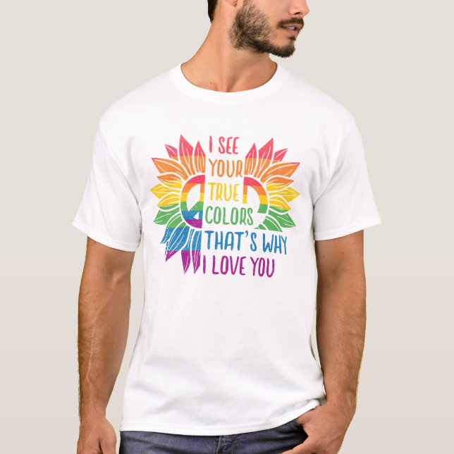 CAMISETA INCLUSIÓN POSITIVA DEL ORGULLO LGBTQ (Anverso)