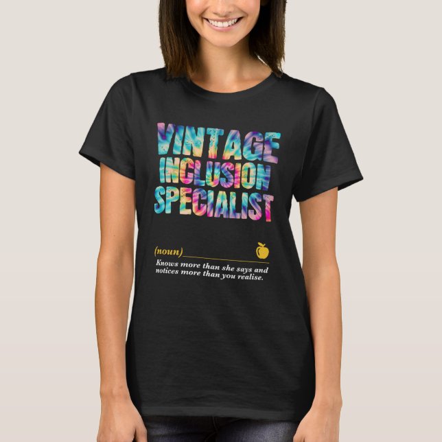 Camiseta Inclusion Specialist Appreciation Week Back to Sch (Anverso)
