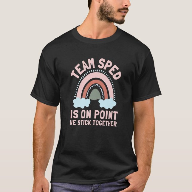 Camiseta Inclusión SPED Equipo de profesores de educación e (Anverso)