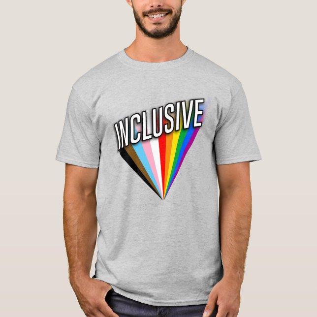 Camiseta Inclusive Pride Burst (Anverso)