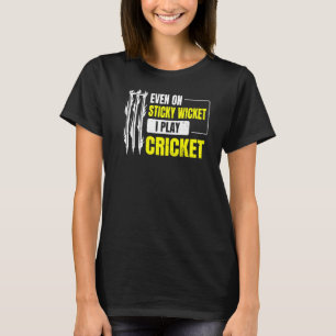 Camiseta Incluso En El Billete Pegajoso Juego Cricket Por U