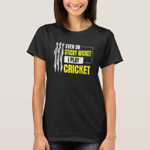 Camiseta Incluso En El Billete Pegajoso Juego Cricket Por U