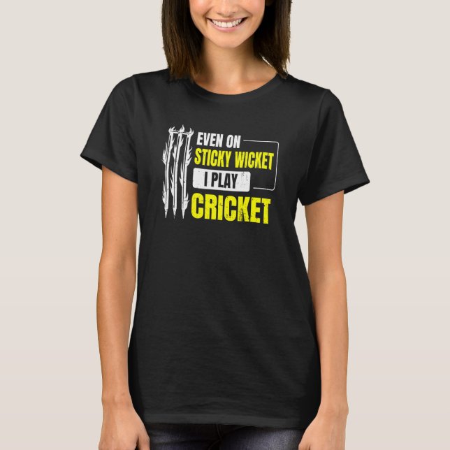 Camiseta Incluso En El Billete Pegajoso Juego Cricket Por U (Anverso)