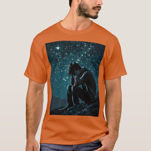 Camiseta "Incluso en la oscuridad, una chispa permanece 💫" (Anverso)