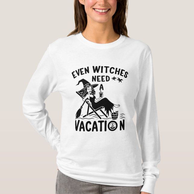 Camiseta Incluso Las Testigos Necesitan Vacaciones (Anverso)