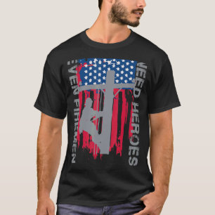 Camiseta Incluso los bomberos necesitan a los héroes Linema