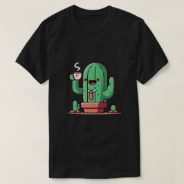 Camiseta Incluso los cactus beben café