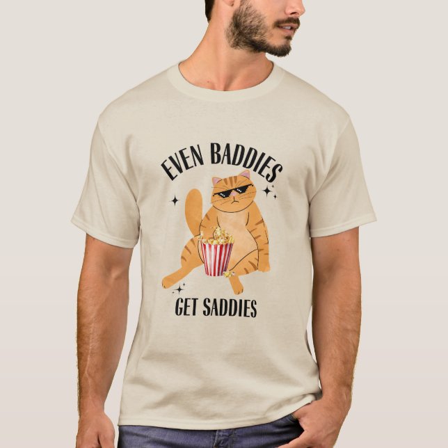 Camiseta Incluso los malos reciben meme divertido de gato (Anverso)
