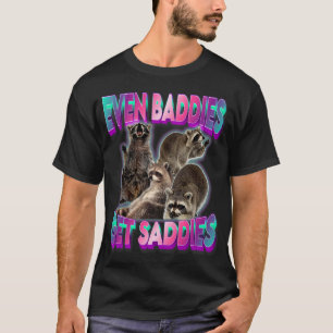 Camiseta Incluso los malos tienen tristezas Mapache Meme