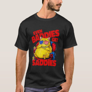 Camiseta Incluso los malvados se ponen tristes Gato patriót