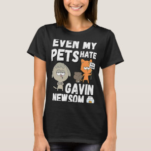 Camiseta Incluso mis Mascotas odian a Gavin Newsom recupera