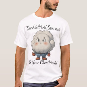 Camiseta Incluso si el mundo parece pequeño; sé tu propio m