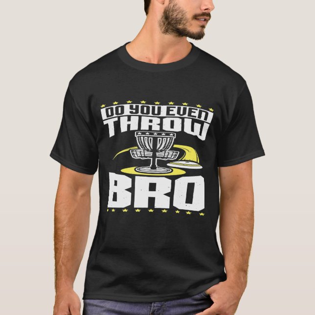Camiseta Incluso Tira Bro Disk Golf Frisbee Player (Anverso)