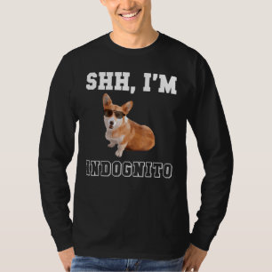 Camiseta Incognito Corgi Pun Con Gafas Para Perro