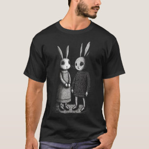 Camiseta Incómodos conejos conejitos conejitos te juzgan en