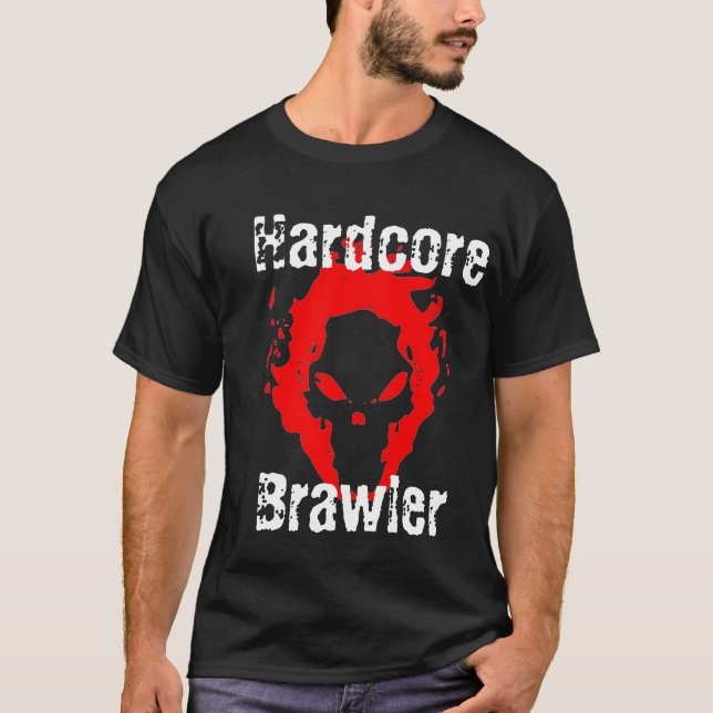 Camiseta incondicional del negro del camorrista (Anverso)