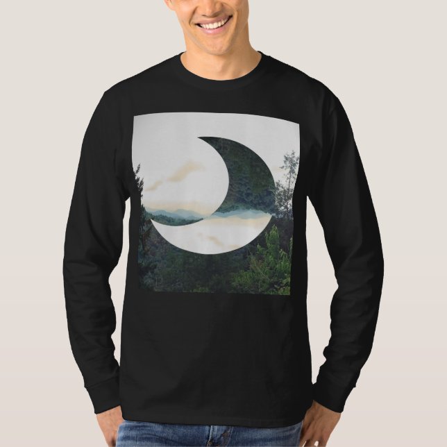 Camiseta Inconformista de la luna de la montaña (Anverso)