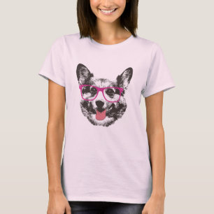 Camiseta Inconformista Nerdy del perro del Corgi