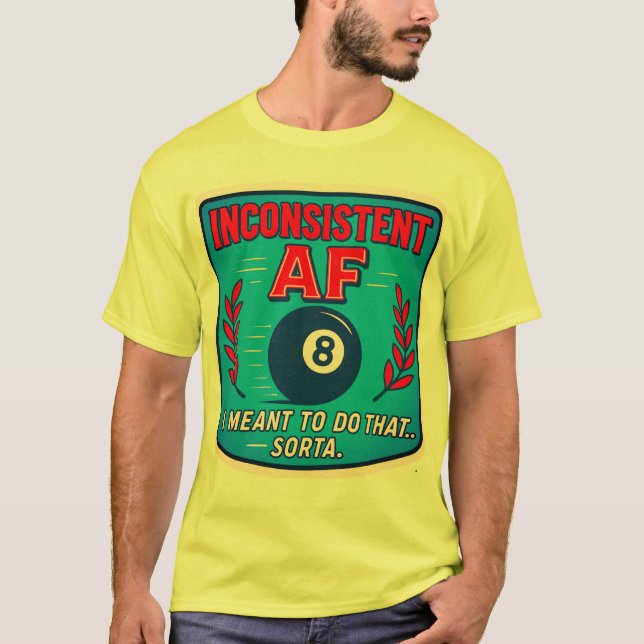 Camiseta Inconsistent AF Billiards t-shirt (Anverso)