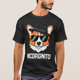Camiseta Incorgnito Stealthy Corgi en tonos