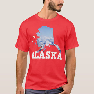 Camiseta Incorporación de la escena de Nieve de Alaska en e