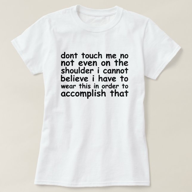Camiseta incrédulo no toque me.png (Diseño del anverso)
