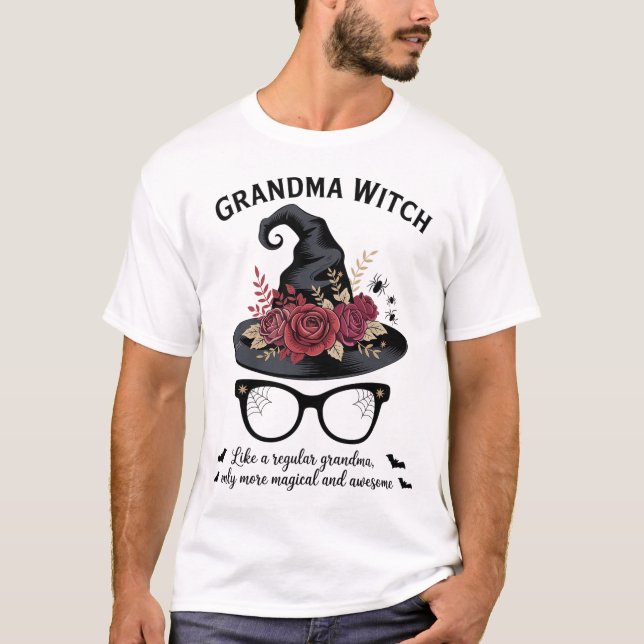Camiseta Increíble abuela de bruja de Halloween (Anverso)