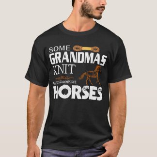 Camiseta Increíble abuelito viajó en caballo chica de camis