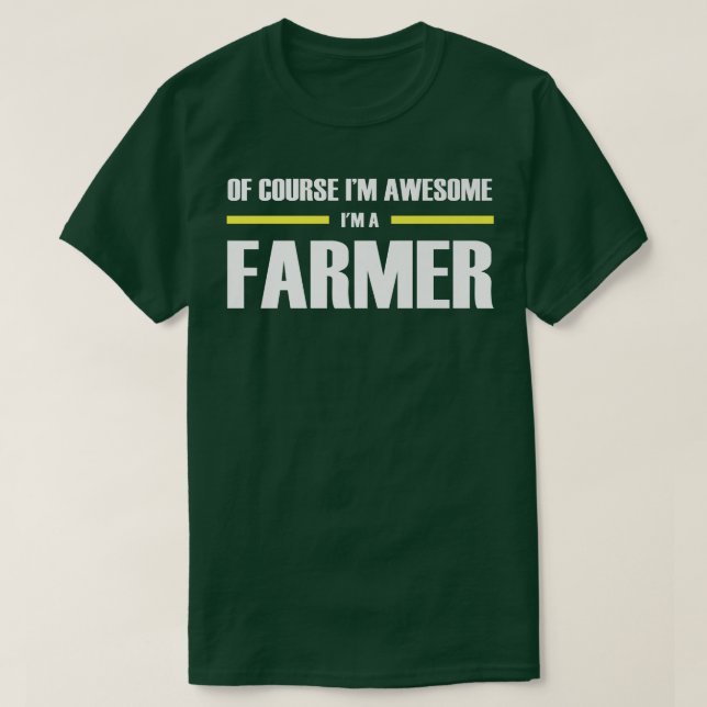 Camiseta Increíble agricultor (Diseño del anverso)
