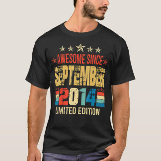 Camiseta Increíble año desde septiembre de 2014 8° cumpleañ