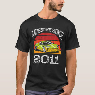 Camiseta Increíble Auto Desde 2011. 11º Cumpleaños 11 Años