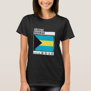 Camiseta Increíble bahameño desde 2010 12 cumpleaños bahame
