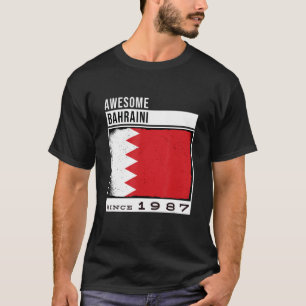 Camiseta Increíble Bahreiní desde 1987, 35° cumpleaños de B