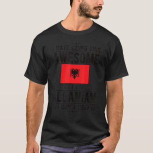 Camiseta Increíble bandera albanesa Albania raíces albanesa