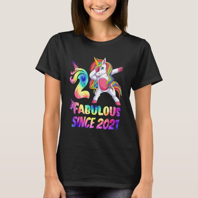 Camiseta Increíble bebé Unicornio Cumpleaños de 2 años de e (Anverso)