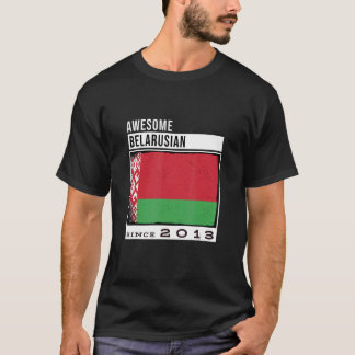 Camiseta Increíble bielorruso desde el noveno nacimiento bi
