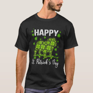 Camiseta Increíble Bulldog inglés Saint Patrick's Day Dog D