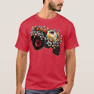 Camiseta Increíble camión de monstruos con luces Navidades
