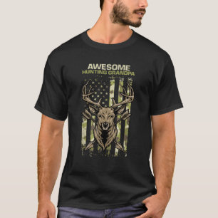Camiseta Increíble caza del abuelo camuflaje bandera estado