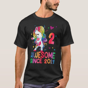 Camiseta Increíble Chica de 2 años de edad desde 2021