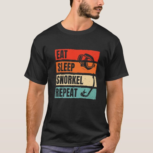 Camiseta Increíble Comer Dormir Bucear Repetir Buzo Divin (Anverso)