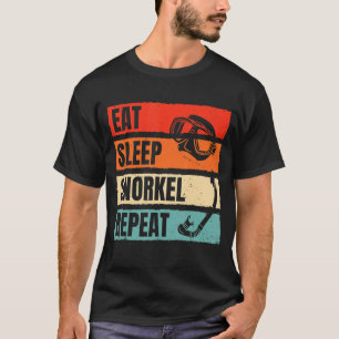 Camiseta Increíble Comer Dormir Bucear Repetir Buzo Divin