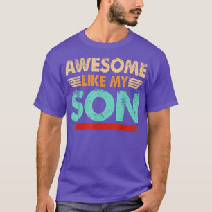 Camiseta Increíble como el Día de los Padres Retro de mi hi