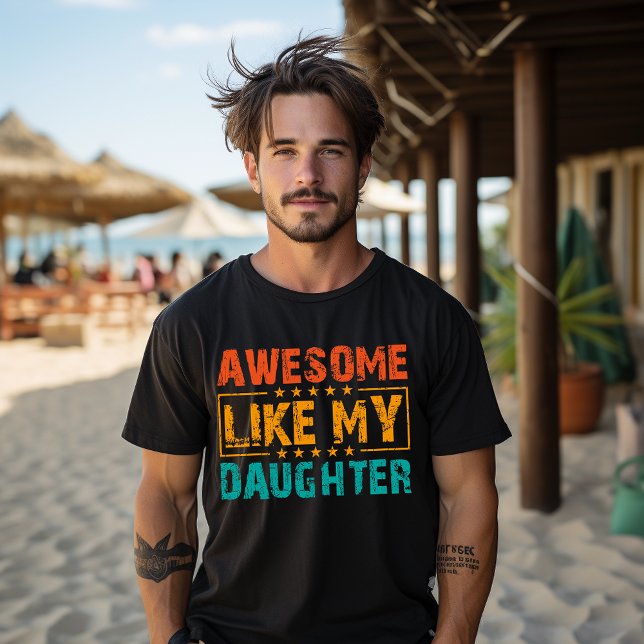 Camiseta Increíble como mi hija, el día de los padres diver (Subido por el creador)