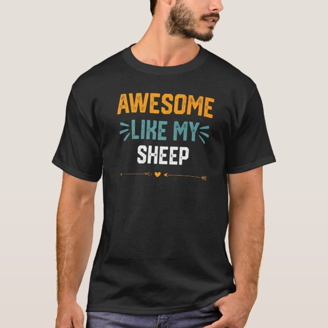 Camiseta Increíble Como Mi Idea De Oveja Para Ovejas Domést (Anverso)