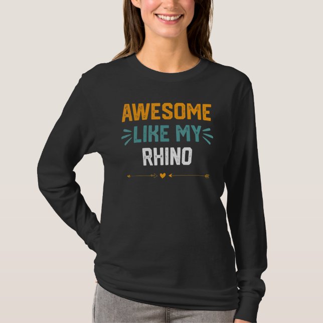 Camiseta Increíble Como Mi Idea Del Rinoceronte Para El Rin (Anverso)